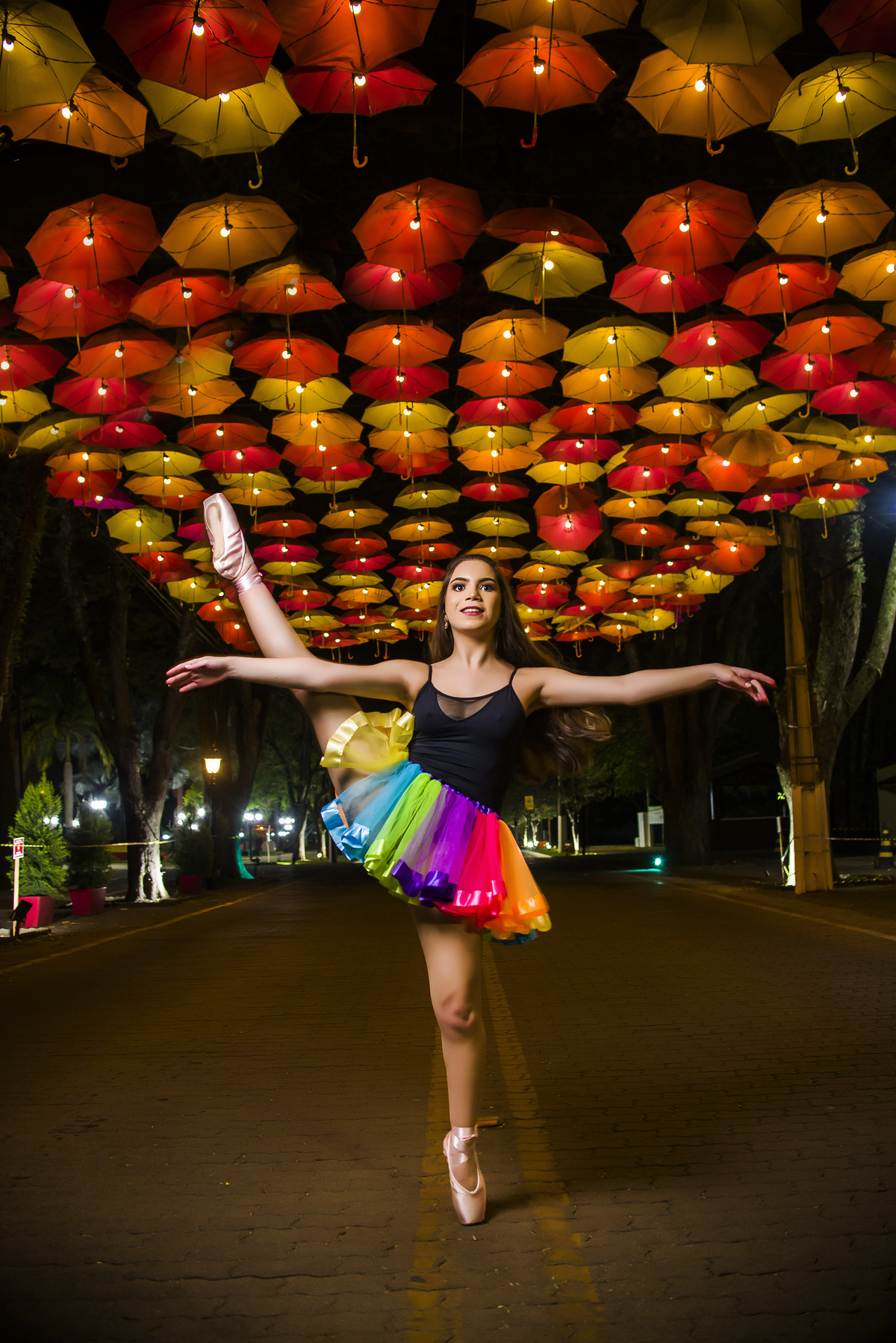 rua de guarda chuvas holambnra