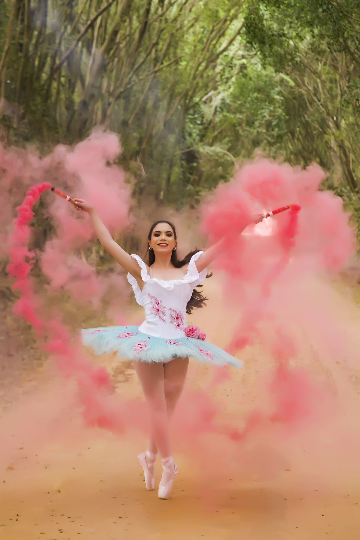 fumaça colorida holambra