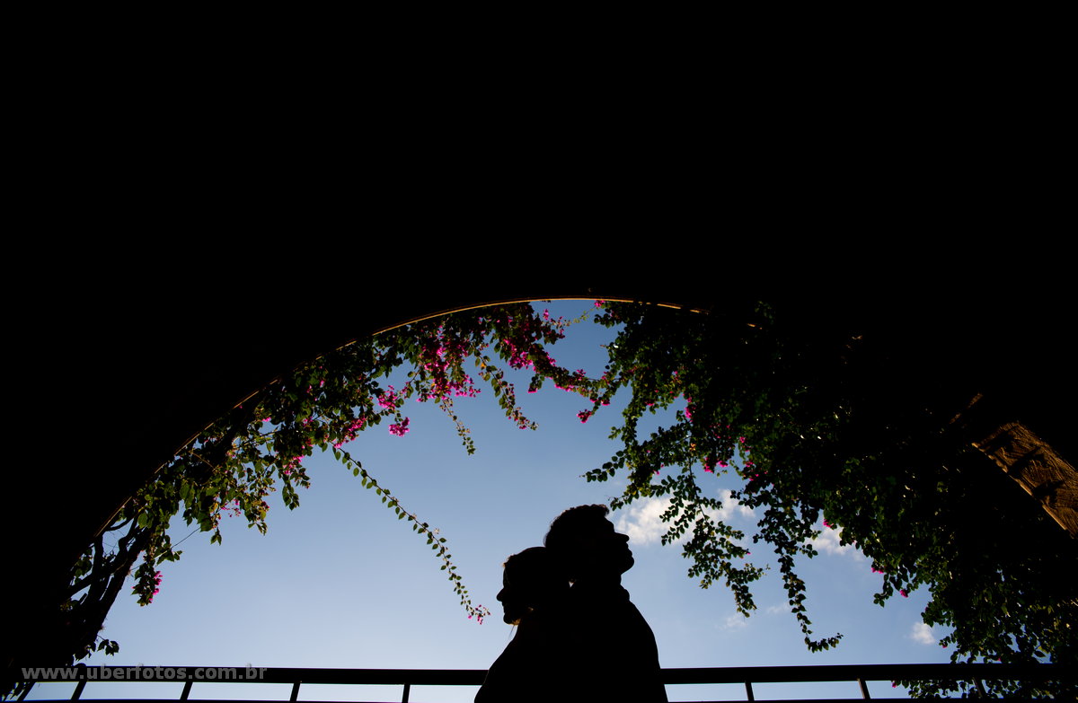 Silhueta dos noivos hotel taua - Araxá -MG