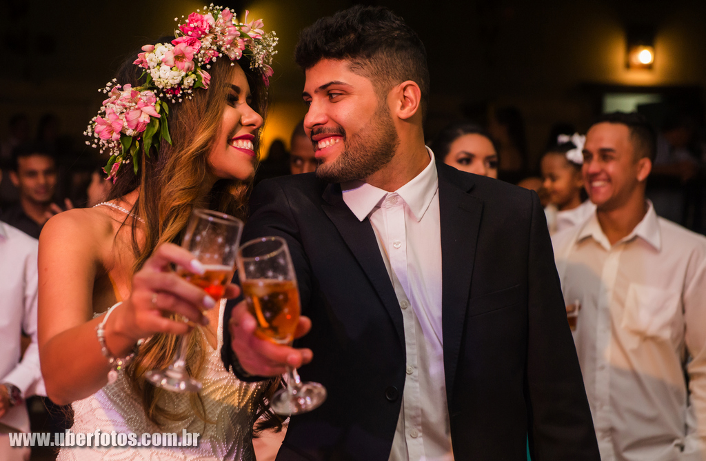 Brinde dos noivos Chácara JR