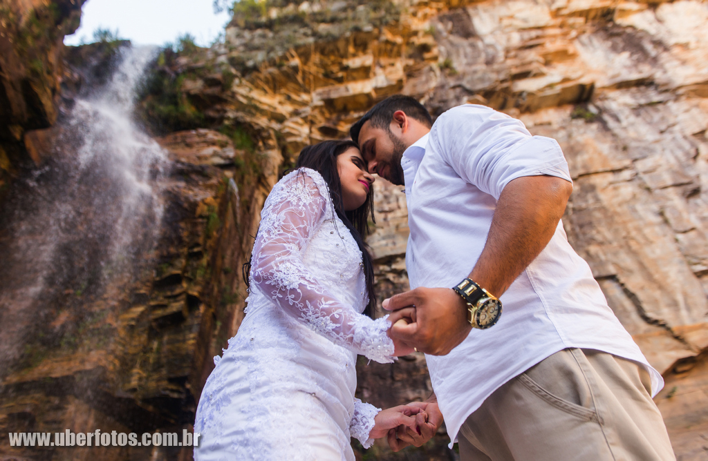 Fotos na Cachoeira