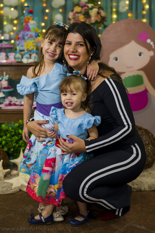 foto com a mãe
