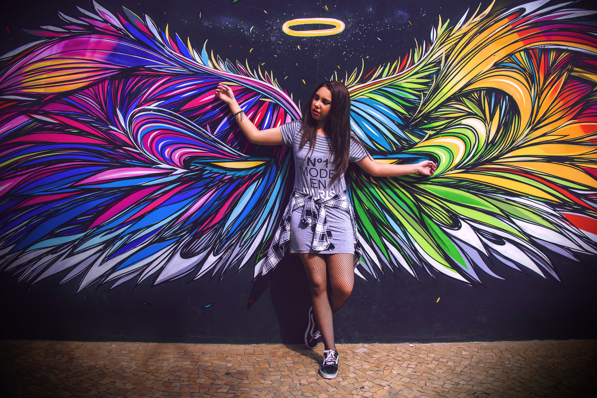 parede de asas, fotos criativas, ideais para fotos em São Paulo, 