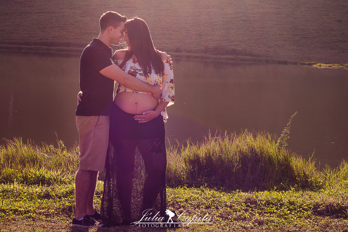Ensaio gestante no lago por Júlia Capita Fotografias