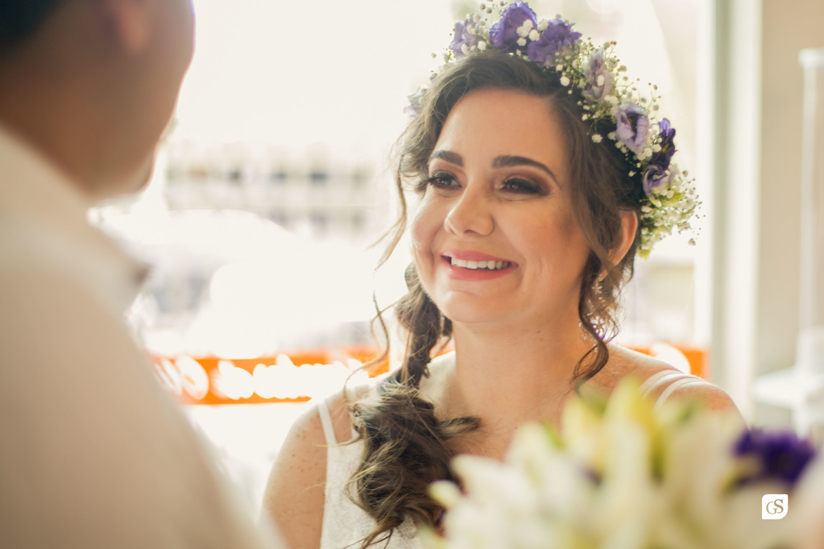 casamento civil no cartorio  Belém-PA  noiva olhando para noivo