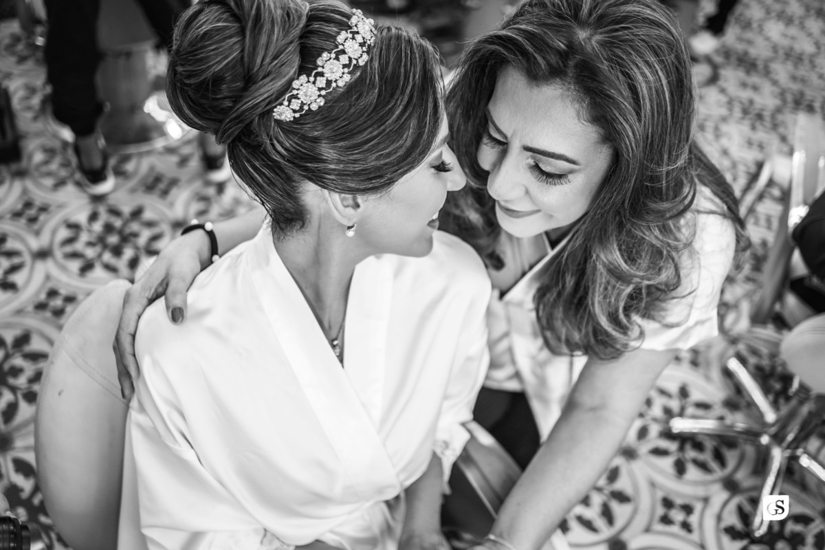 Making Off da noiva com sua mãe no salão jr fiel  