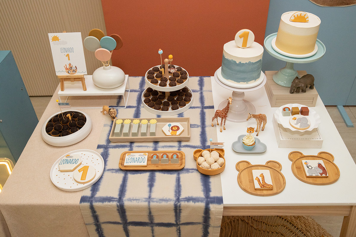 Decoração da festa de 1 ano do Leonardo no Clube Caiçaras no Rio de Janeiro.,