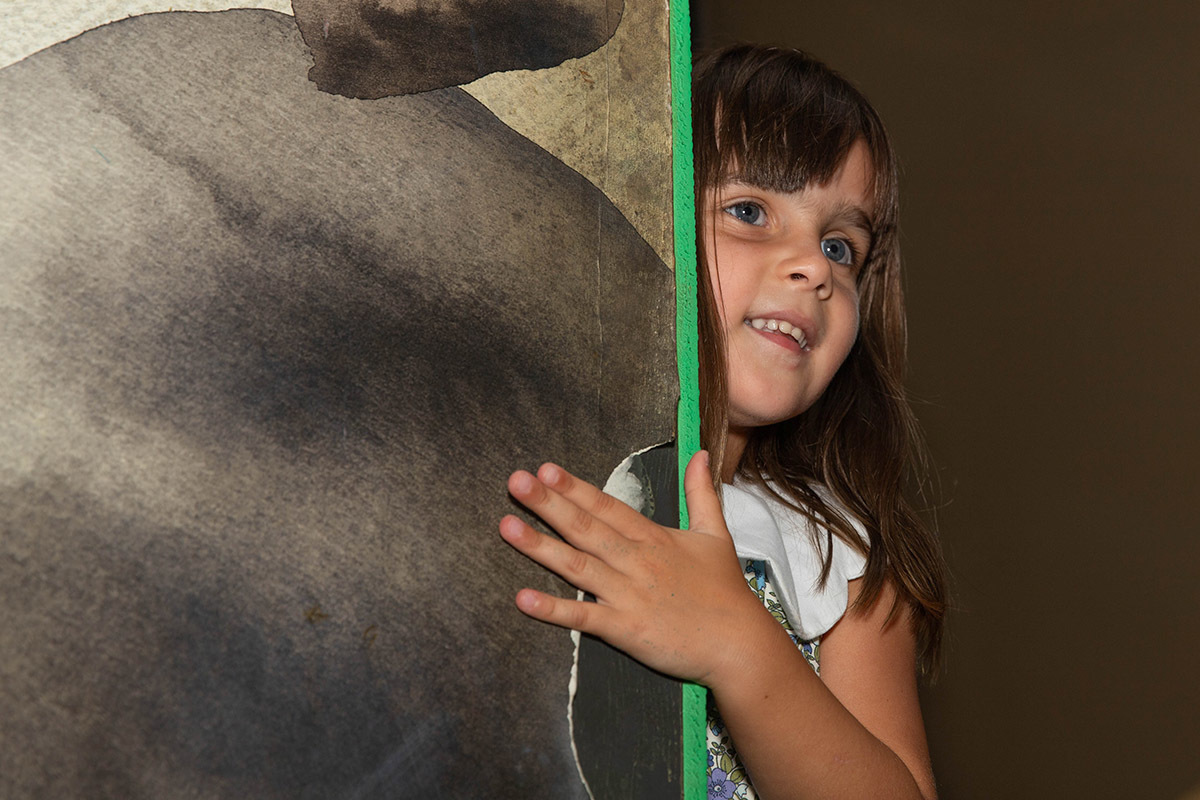 Festa de aniversário de 5 anos no Animasom: Malu sorrindo, Rio de Janeiro.