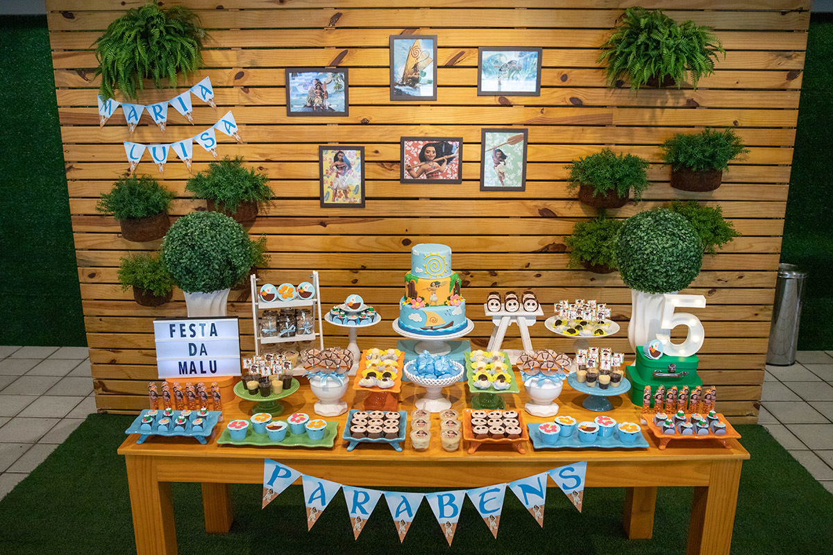 Decoração da Festa de aniversário de 5 anos da Malu no Animasom