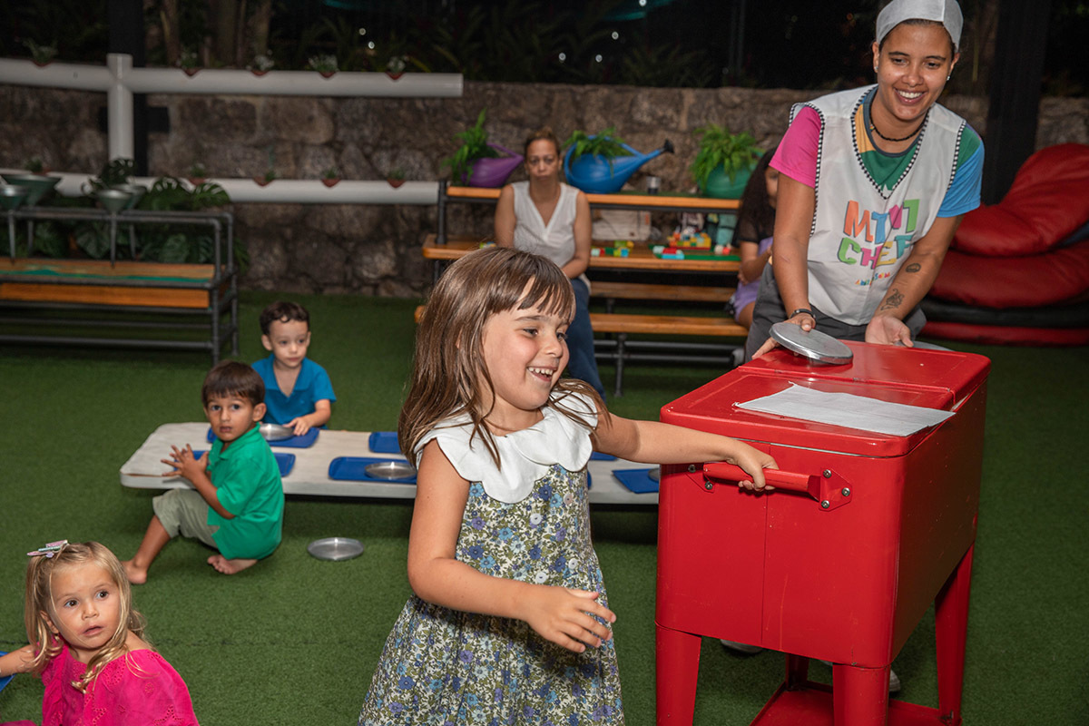 Festa de aniversário de 5 anos no Animasom: Malu na hora do lanche, Rio de Janeiro.
