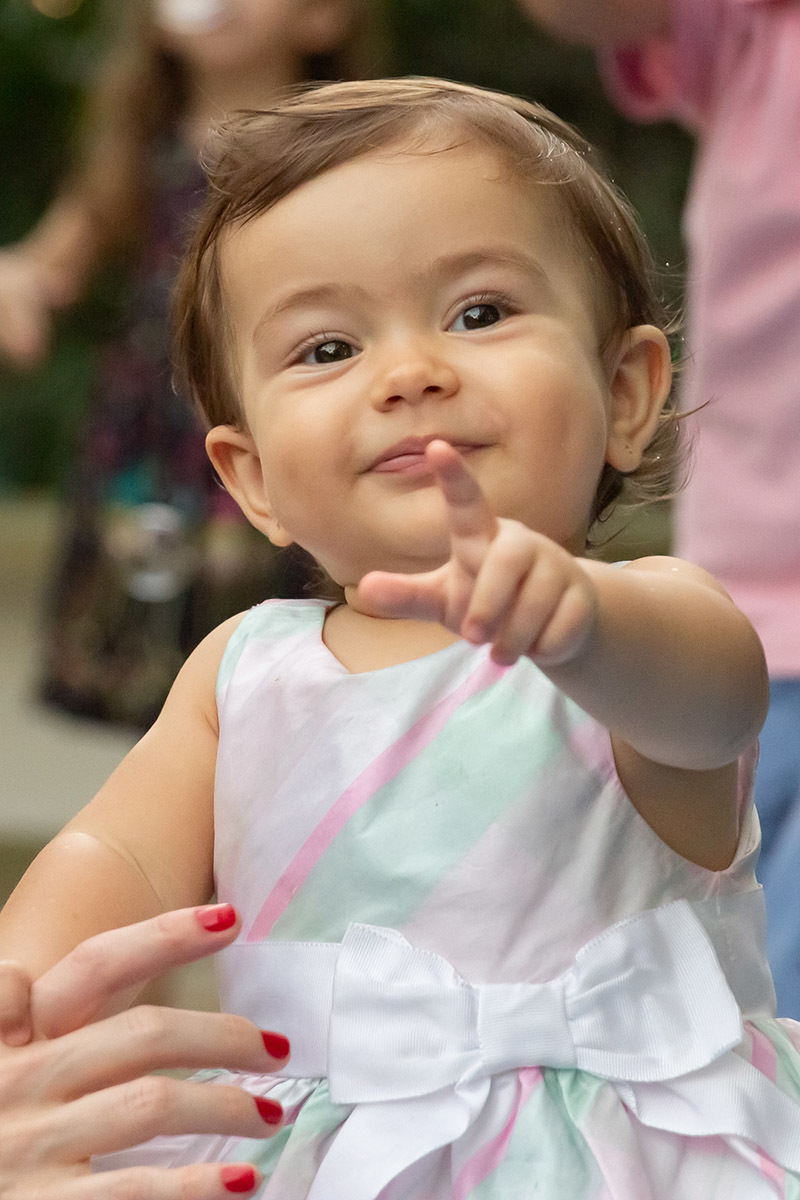 Festa de 1 ano da Maria Carolina: Maria Carolina sorrindo- RJ 