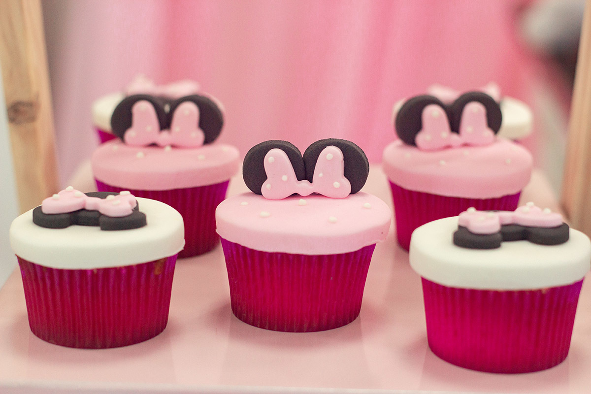 Cup Cakes da Minnie - festa de aniversário da Maria Carolina - 1 ano - Rio de Janeiro.