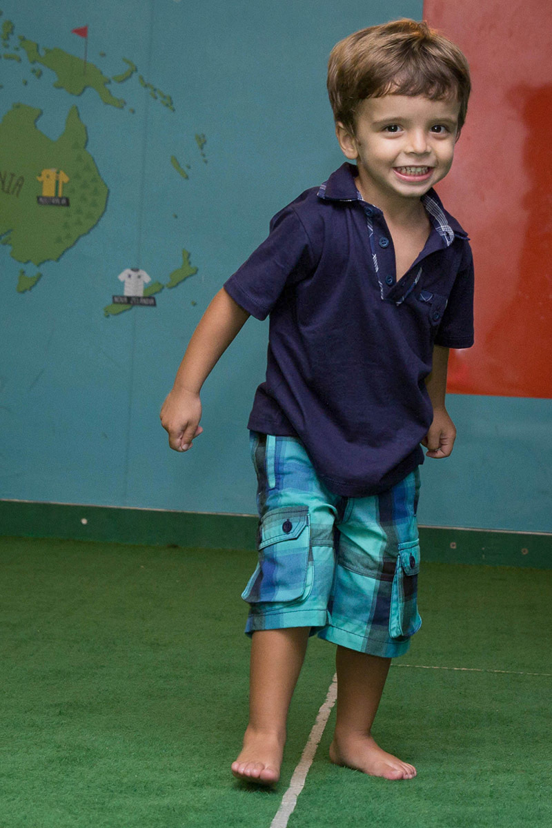 Festa de aniversário do Mateus: Mateus, 3 anos, sorrindo- Rio de Janeiro.