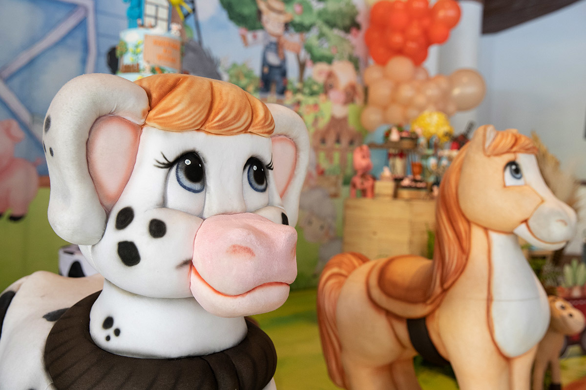 Decoração da festa de 2 anos do Vitor, tema fazendinha no Sítio Recanto dos Sonhos.