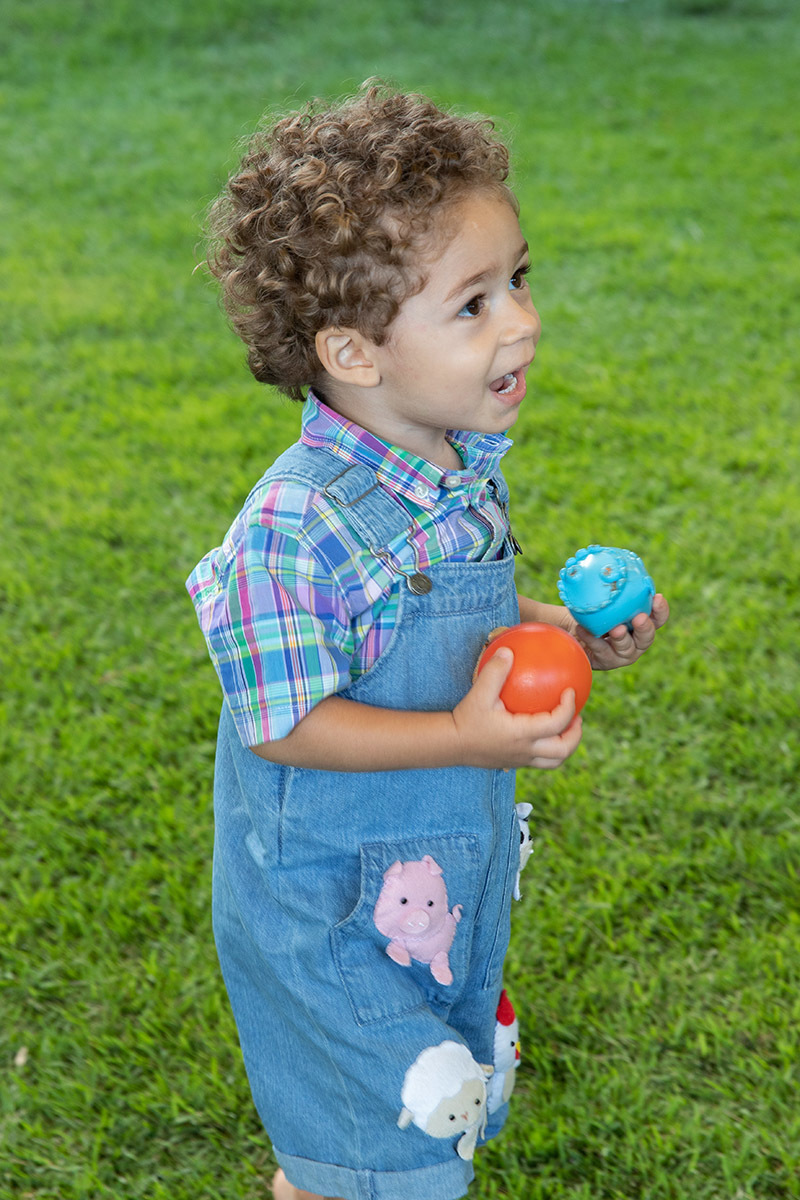 Festa de 2 anos Vitor: Vitor brincando no Sítio Recanto dos Sonhos, RJ.
