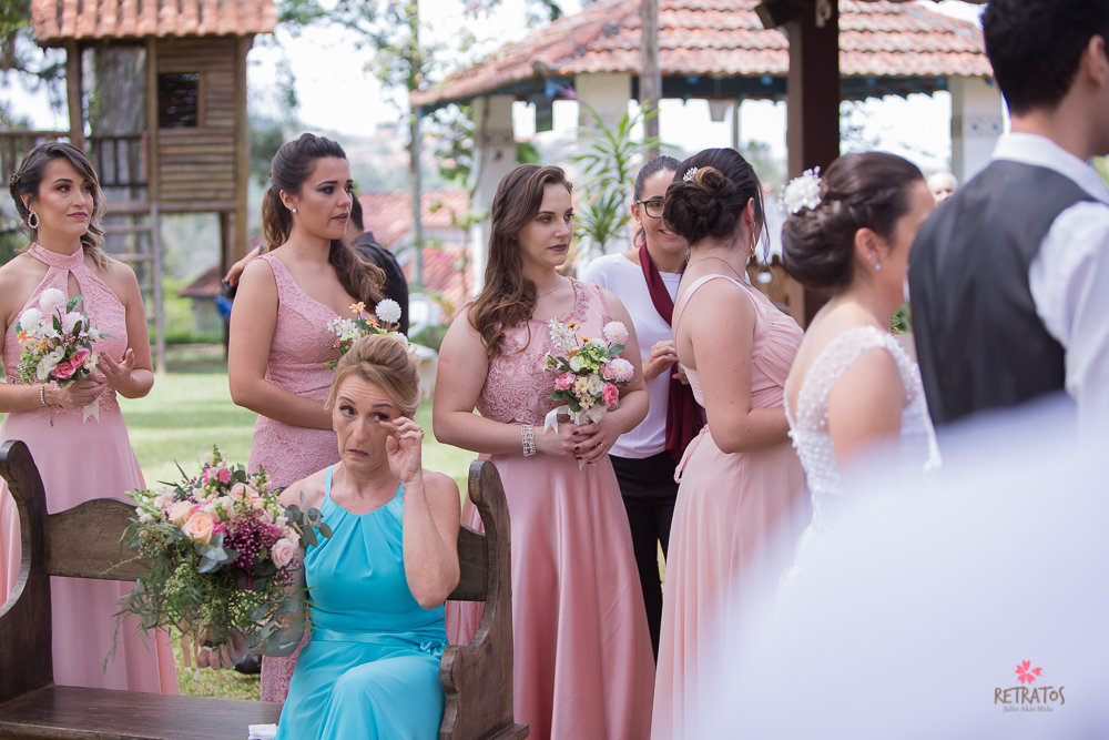 mãe noiva chorando cerimonia   fazenda