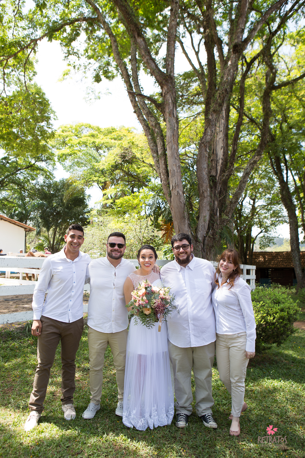padrinhos e noiva casamento na fazenda de dia interior sp itatiba retratos