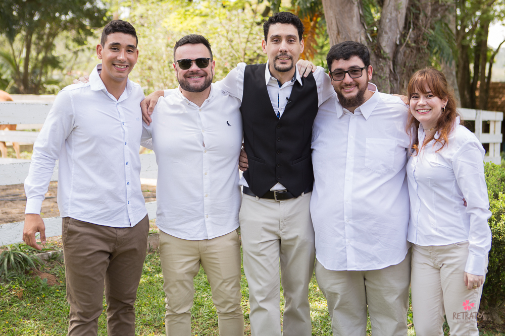 noivo e padrinhos  casamento na fazenda de dia interior sp itatiba retratos