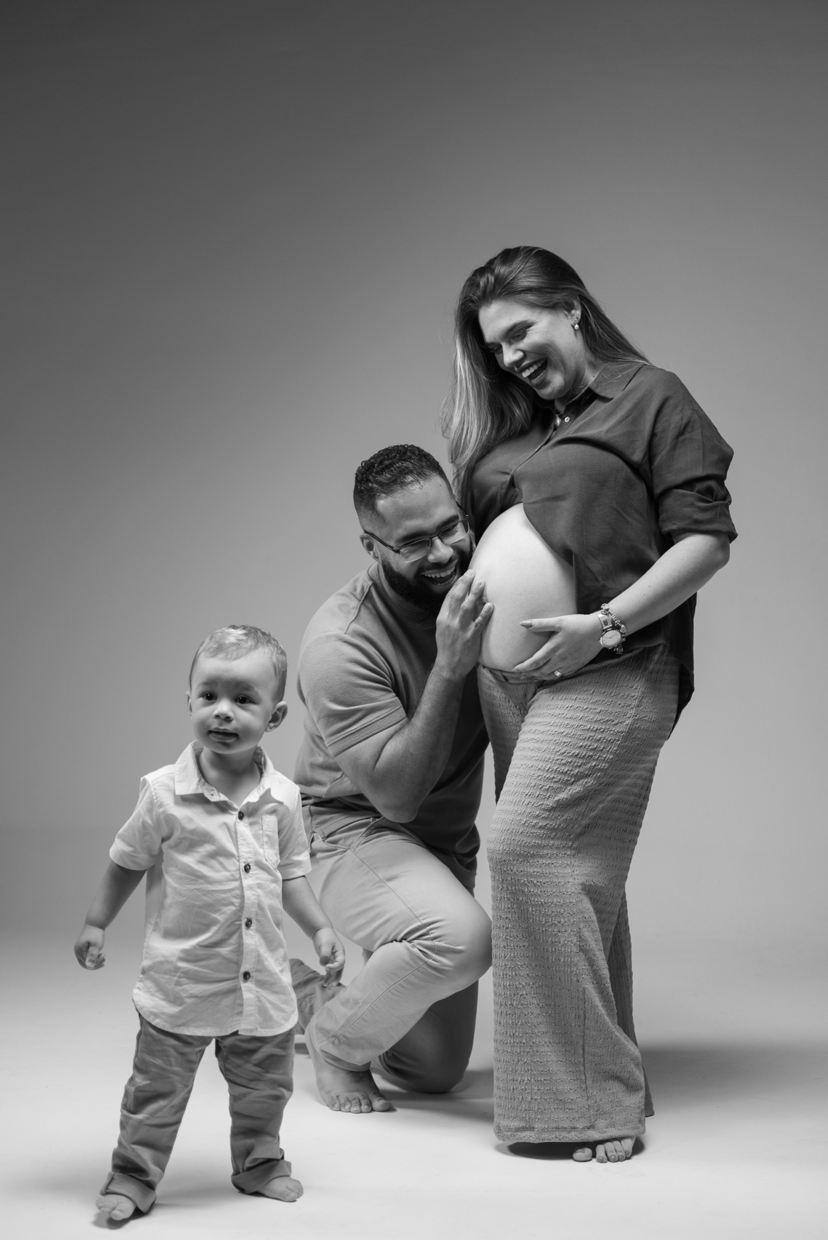 Uma família que cresce e transborda felicidade.