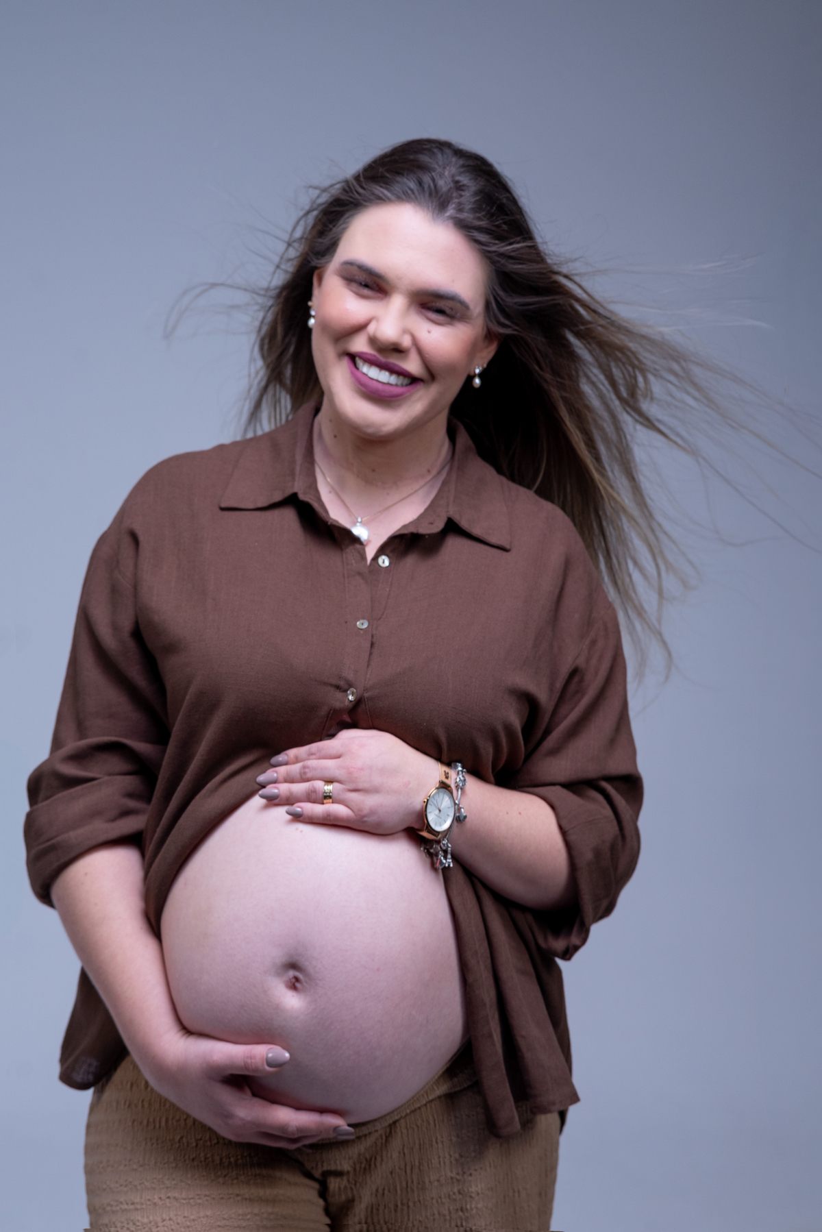 A doce espera da Ariela em imagens cheias de emoção.