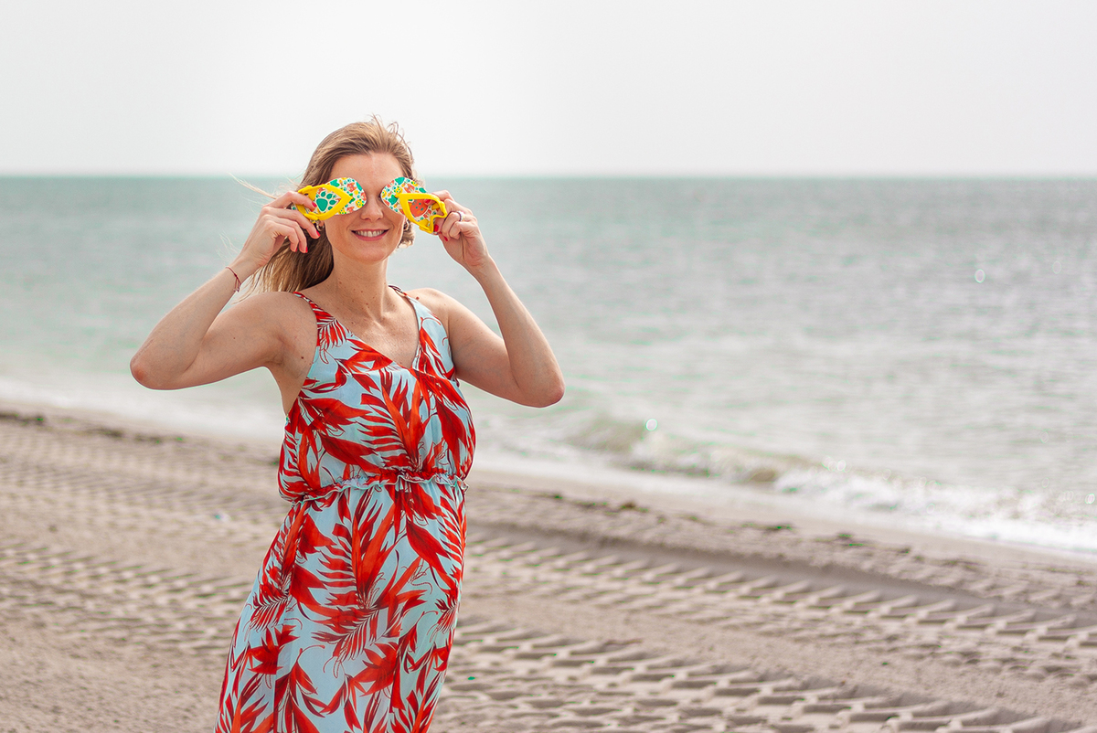 Ketlin esperando Arthur em Miami - Gestante - KrandonPark - Miami Maternity - USA - Havaianas mini