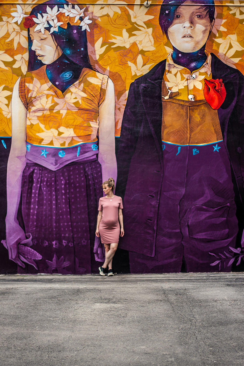 Ketlin esperando Arthur em Miami - Gestante - Wynwood - Wynwood walls - Miami Maternity - Urban Graffiti Art Museum Miami - twins