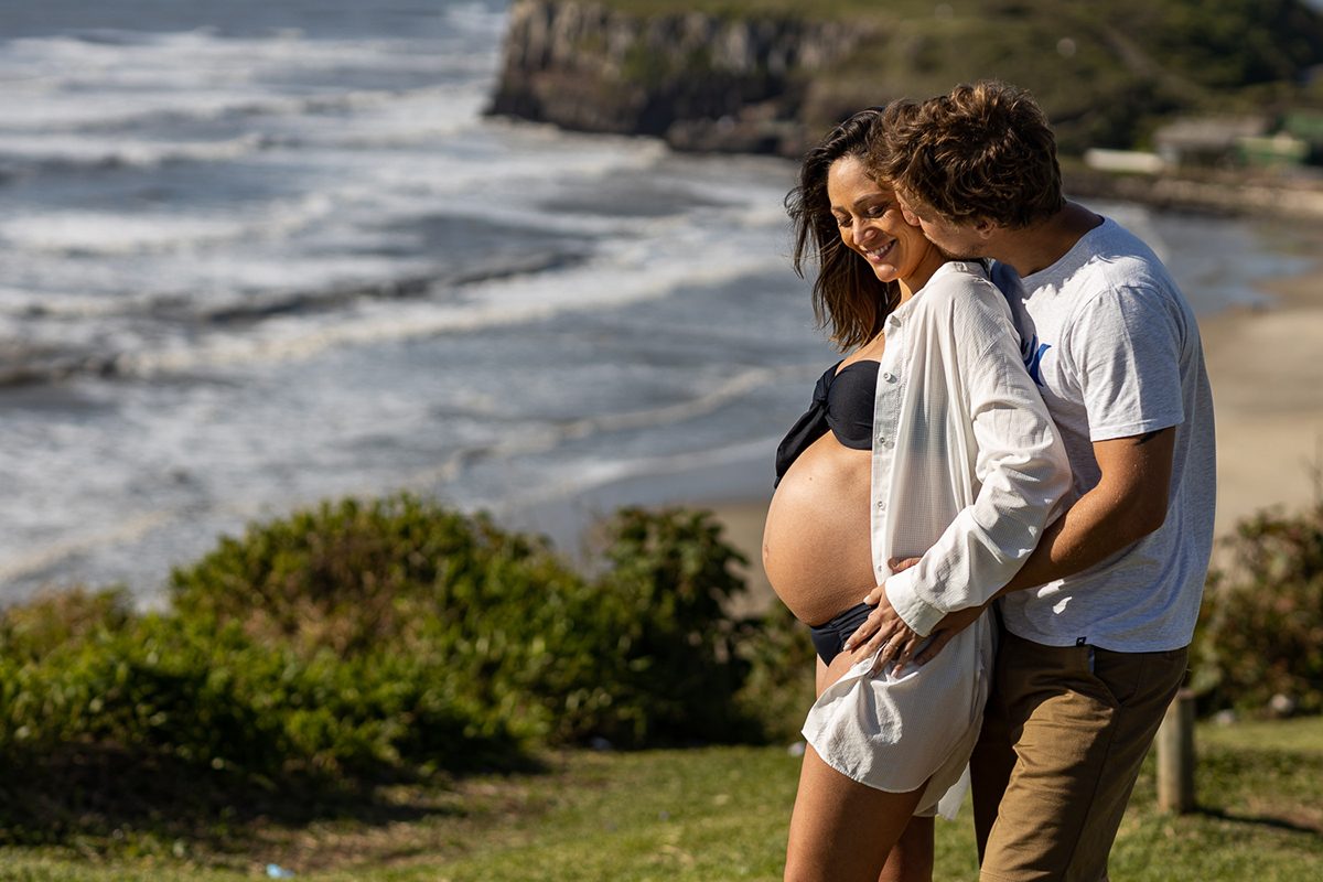 fotógrafo Petter Campagna, ensaio gestante em Torres/RS, ensaio na praia, ensaio gestante, fotografia gestante