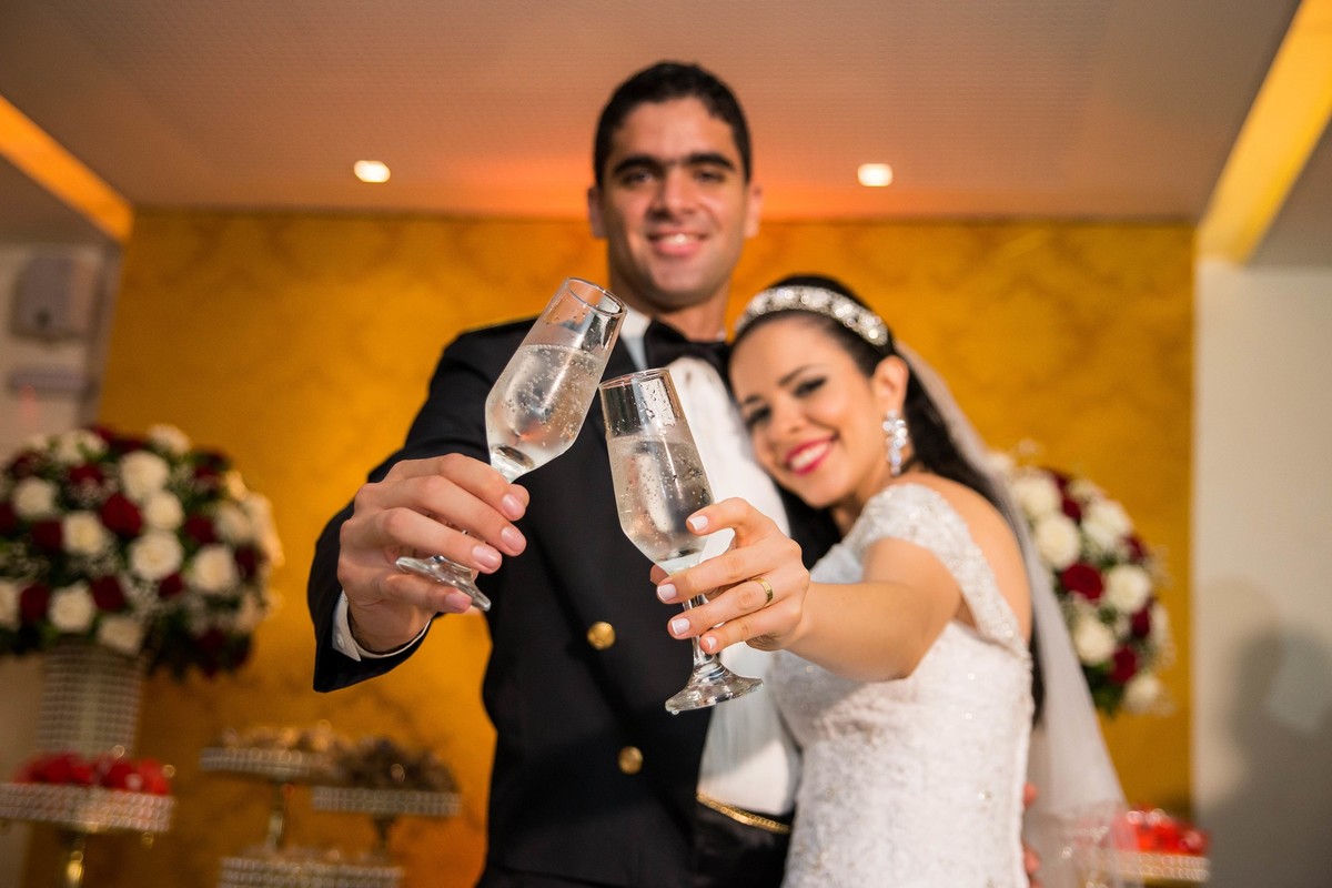 brinde de noivos