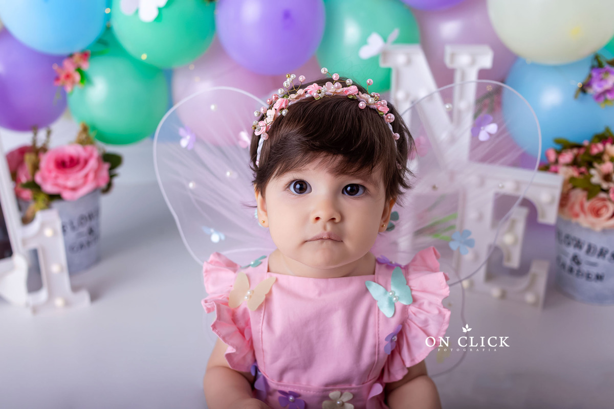 Smash the Cake Borboletas - Smash the Cake da Isabella - Caraguatatuba/SP - On Click Fotografia