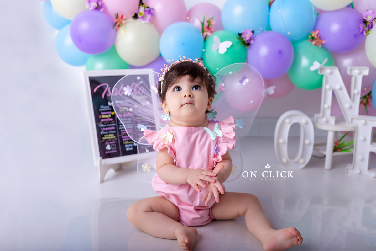 Smash the Cake Borboletas - Smash the Cake da Isabella - Caraguatatuba/SP - On Click Fotografia