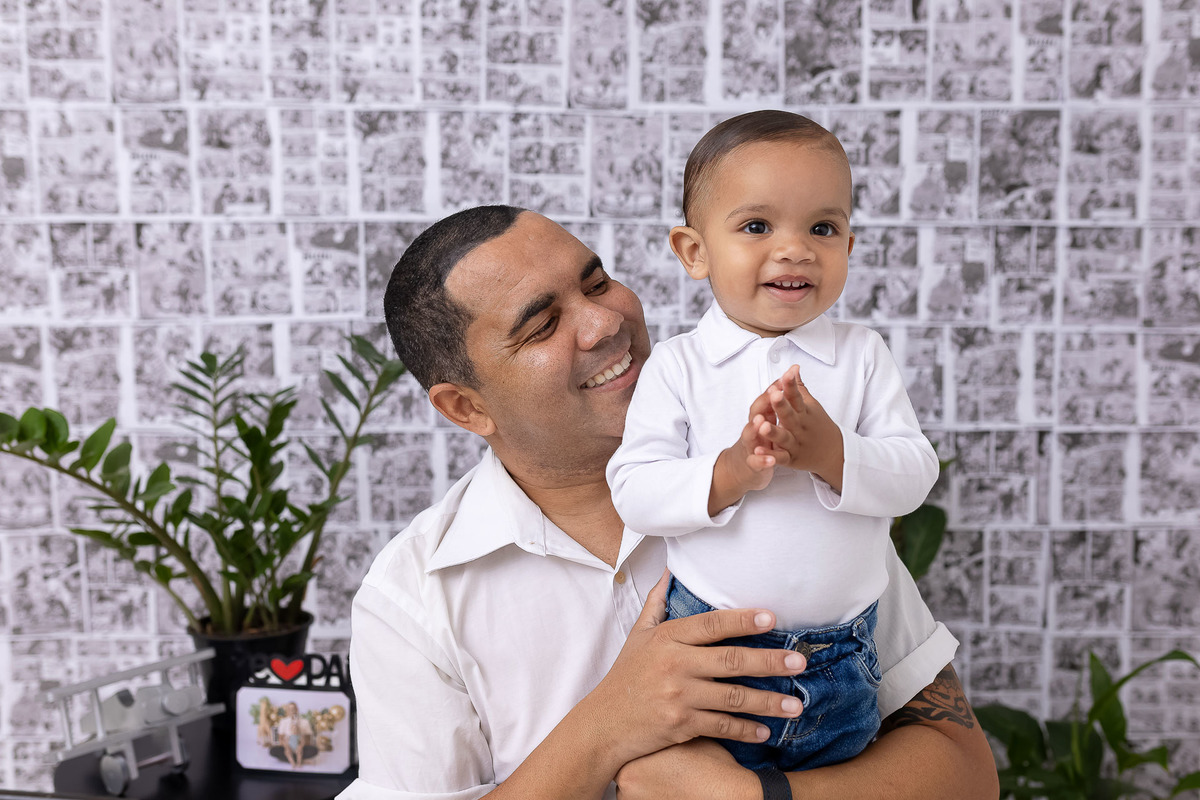 Dia dos Pais 2023 - On Click Fotografia - Cenário Super - Ensaio dia dos pais - Caraguatatuba - On Click Fotografia