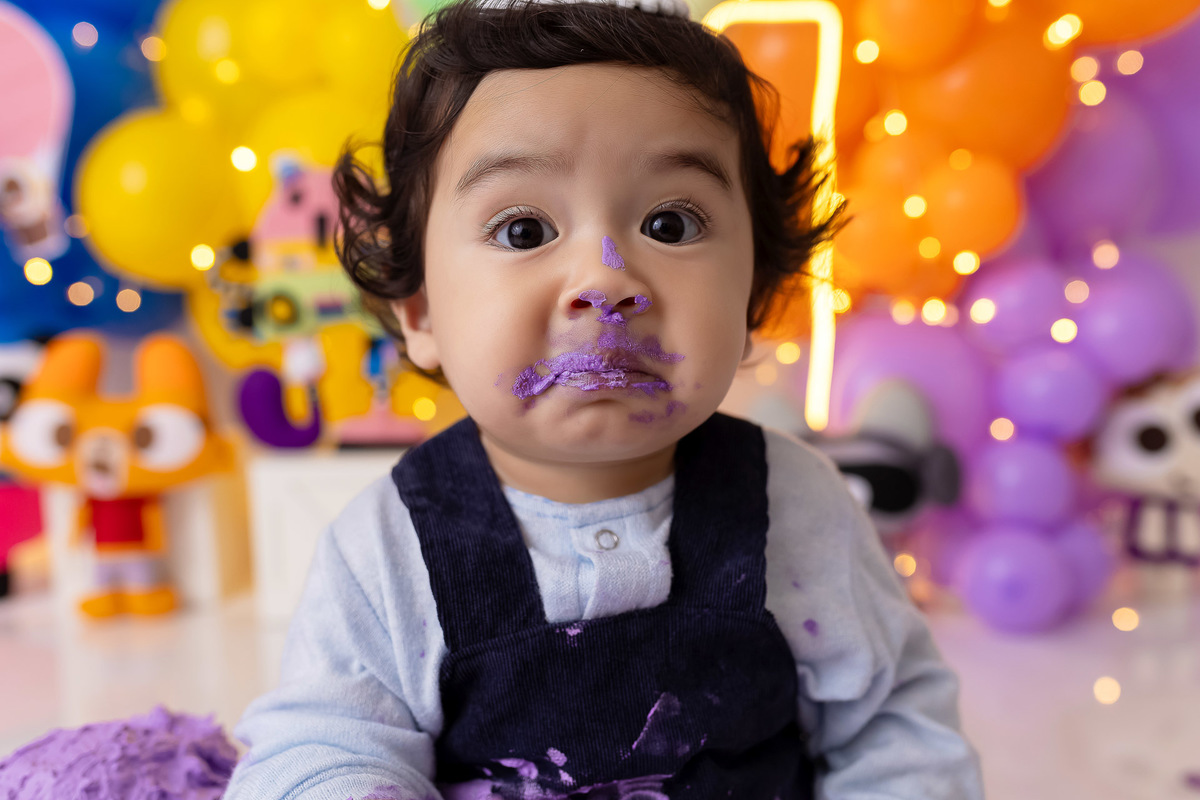 Smash The Cake Bolo - Smash the Cake Comendo bolo - Smash The Cake Menino - Smash The Cake lingo kids - Smash The Cake colorido - Smash The Cake em Estúdio - Smash The Cake Felipe- On Click Fotografia - Estúdio on click fotografia 
