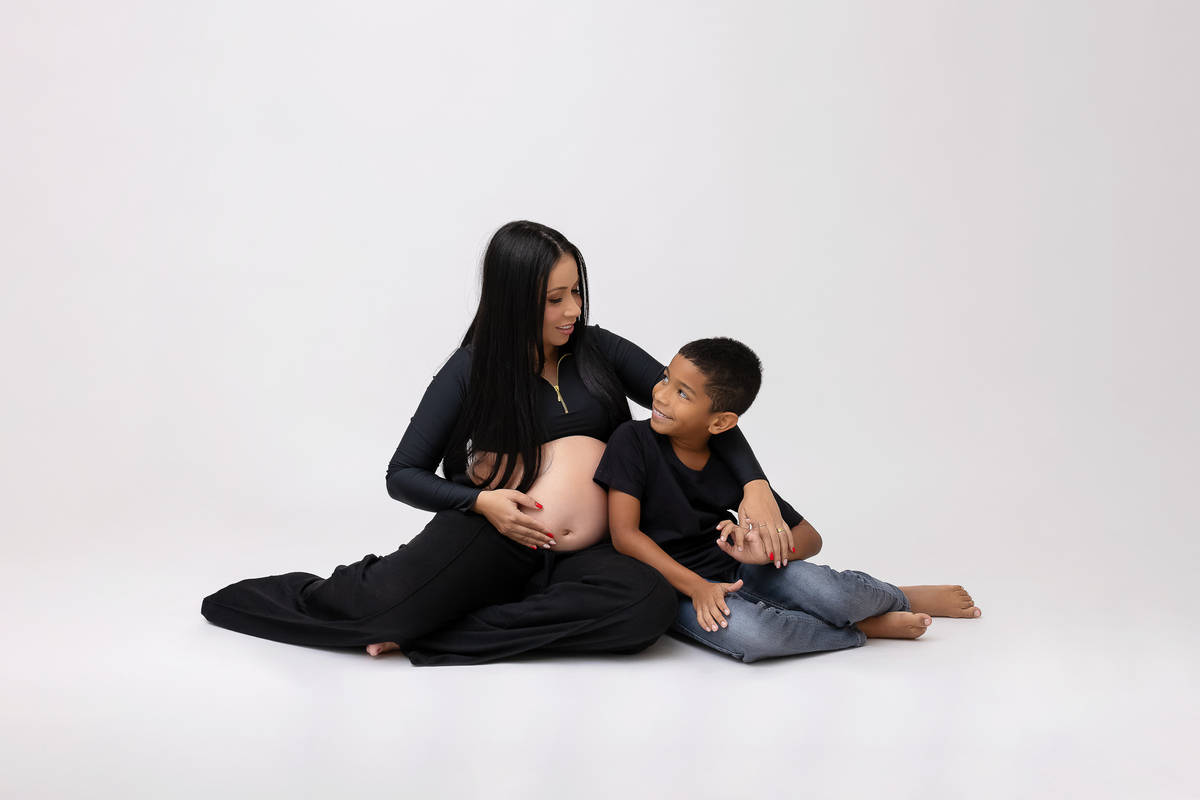 Ensaio gestante estúdio - Estúdio Fotógrafico Caraguatatuba - Gestante Eloá - Estúdio On Click Fotografia