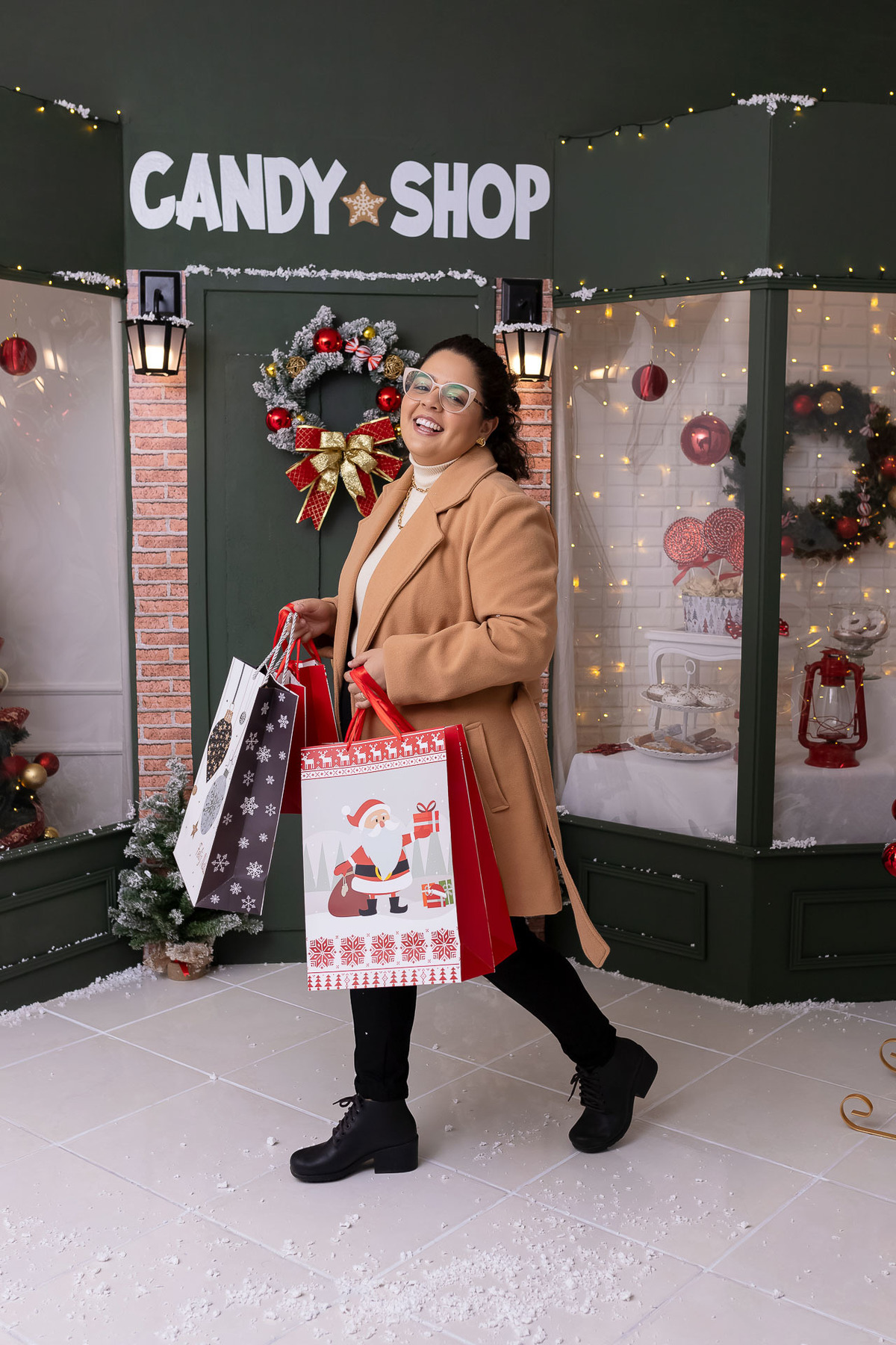 Jhuli e Rogério - Ensaio de Natal - Estúdio On Click Fotografia - Natal Caraguatatuba