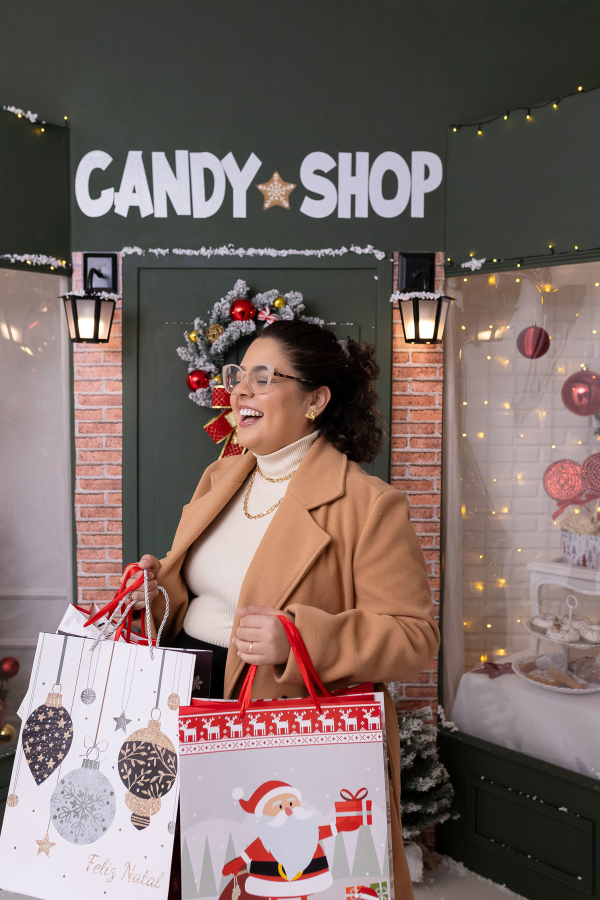 Jhuli e Rogério - Ensaio de Natal - Estúdio On Click Fotografia - Natal Caraguatatuba