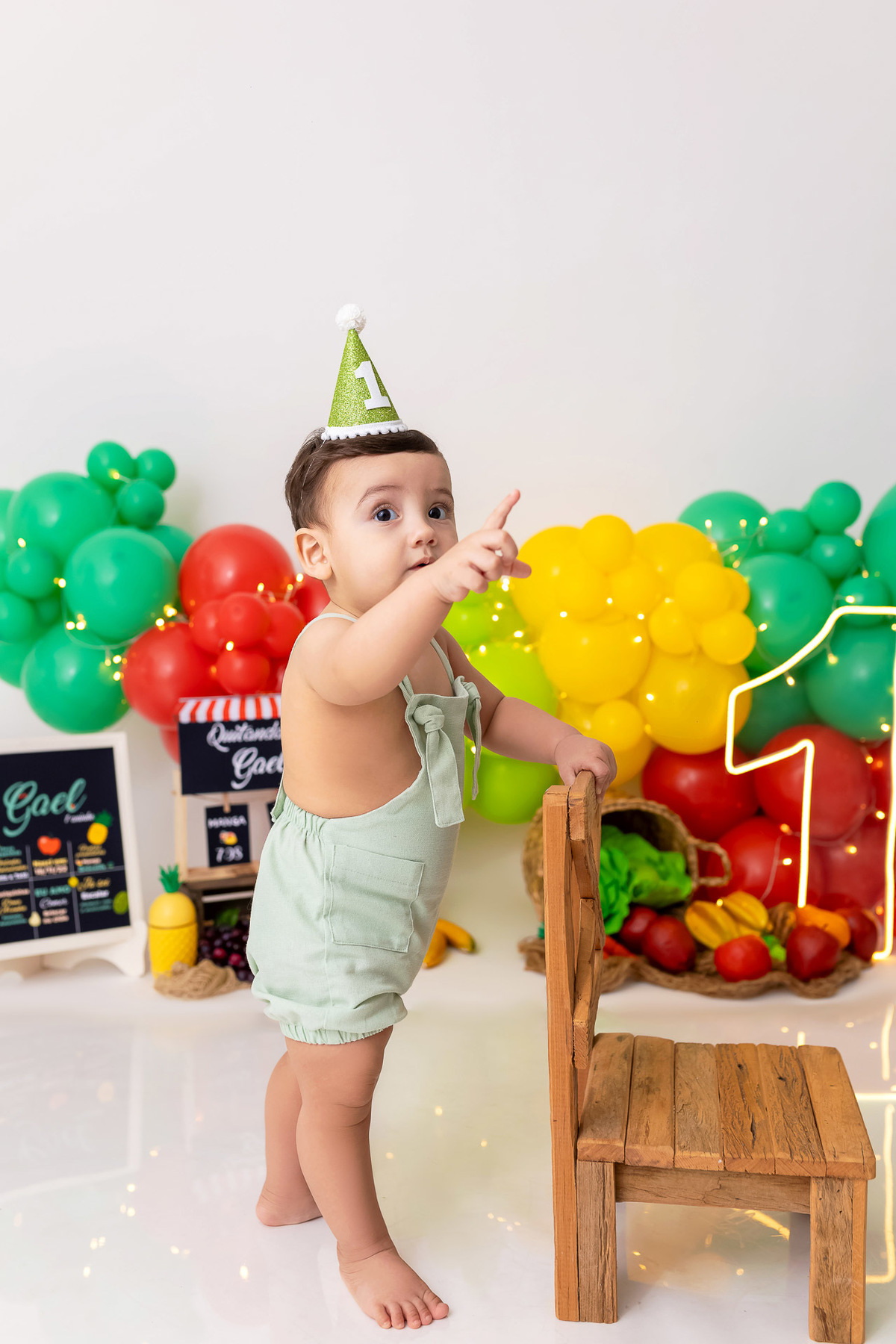 Smash the Cake em Caraguatatuba - Smash the cake tema quitanda - Smash the cake do Gael - Smash the cake tema frutinha