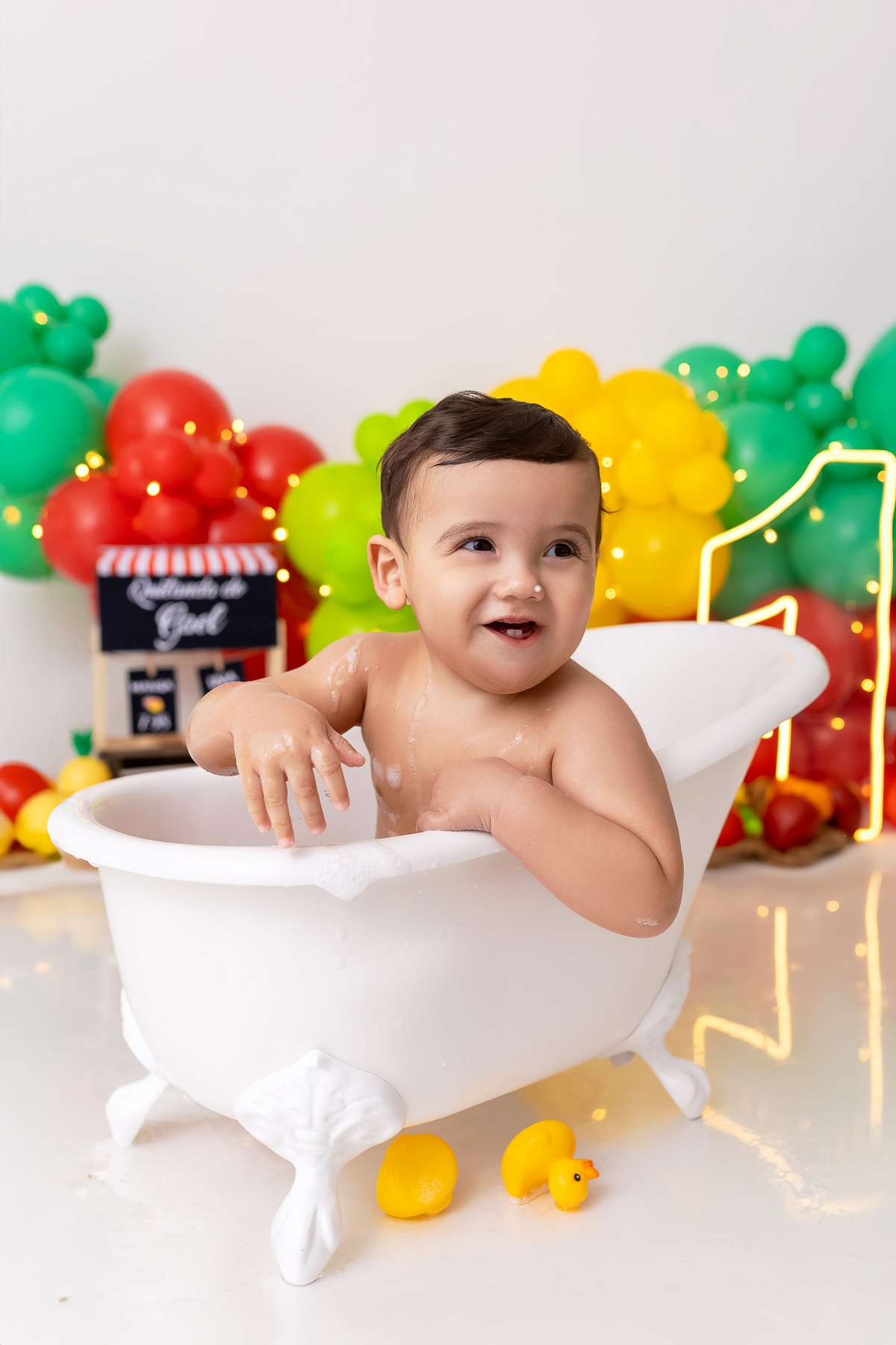 Smash the Cake em Caraguatatuba - Smash the cake tema quitanda - Smash the cake do Gael - Smash the cake tema frutinha