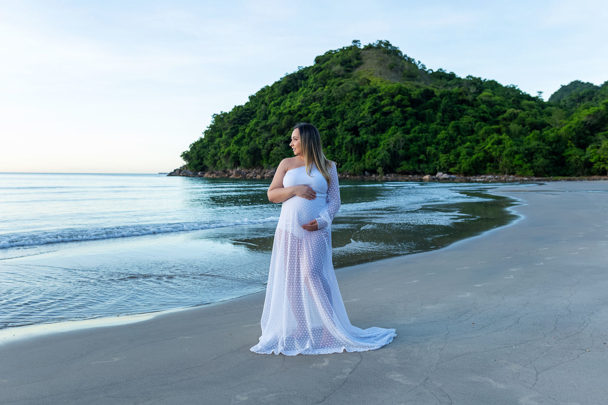 Ensaio gestante na praia - Praia de Guaecá - São Sebastião/SP