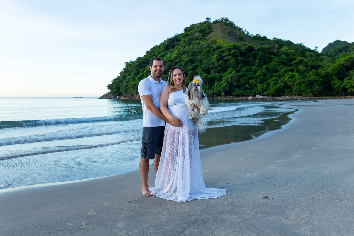 Ensaio gestante na praia - Praia de Guaecá - São Sebastião/SP