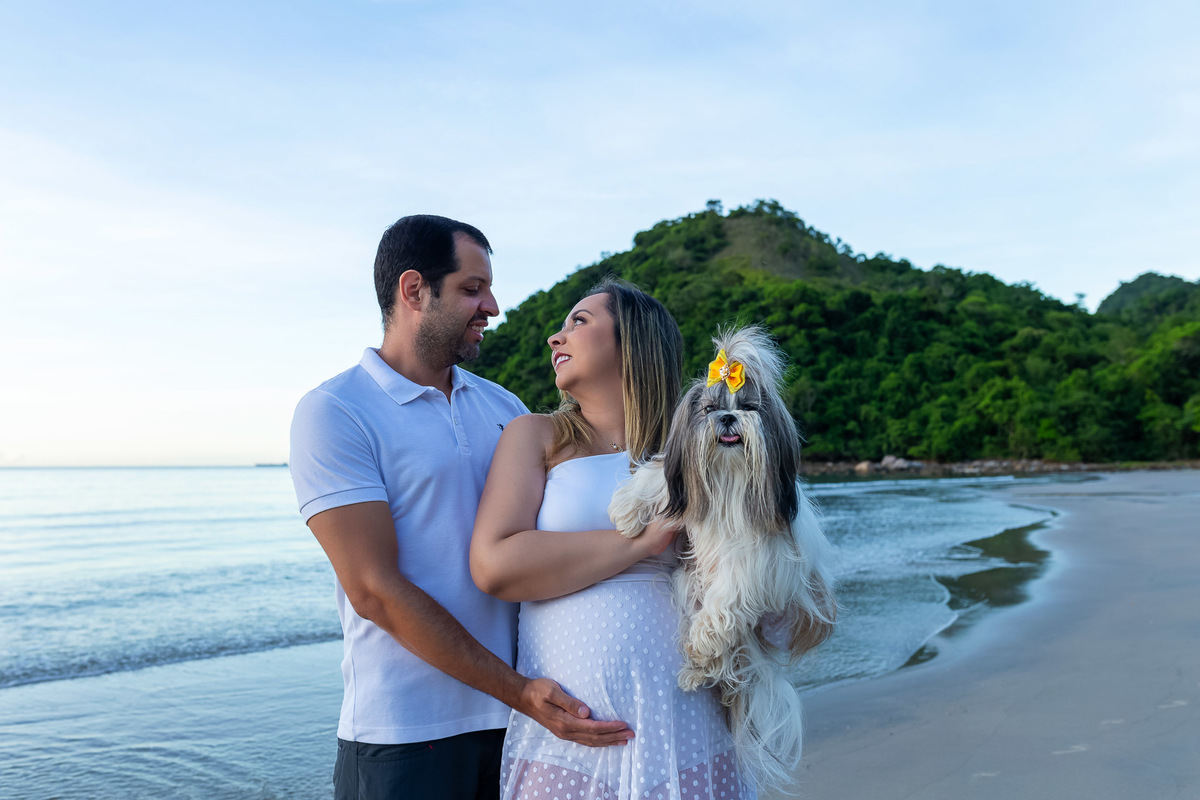 Ensaio gestante na praia - Praia de Guaecá - São Sebastião/SP