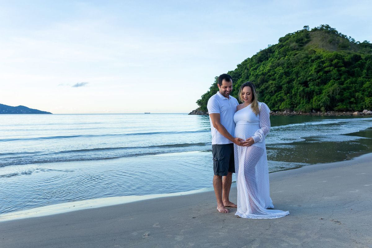 Ensaio gestante na praia - Praia de Guaecá - São Sebastião/SP