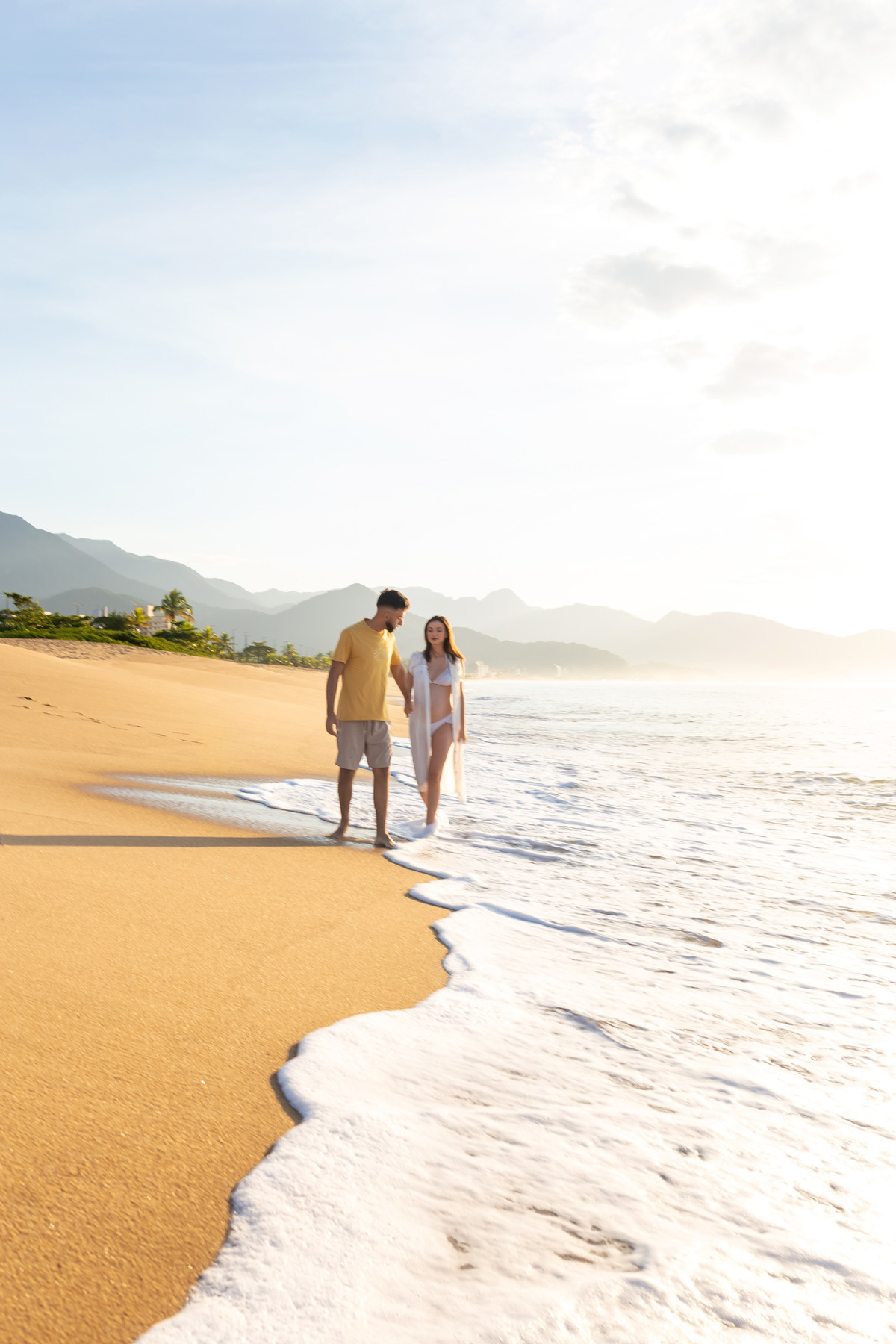 Ensaio gestante na praia - Praia do Capricórnio - Caraguatatuba - Gestante Gabriela