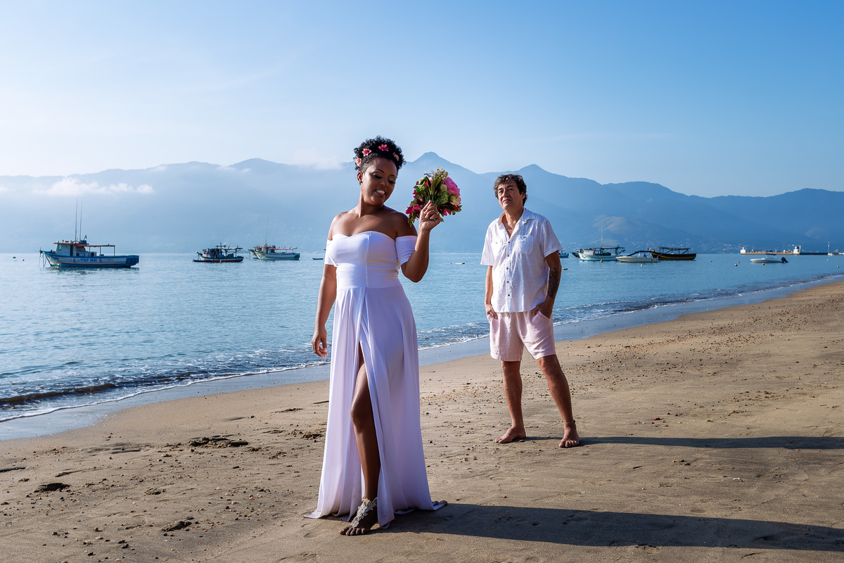 Wedding na praia - Casamento na Praia - São Sebastião - Wedding de Paulo e Michele na praia