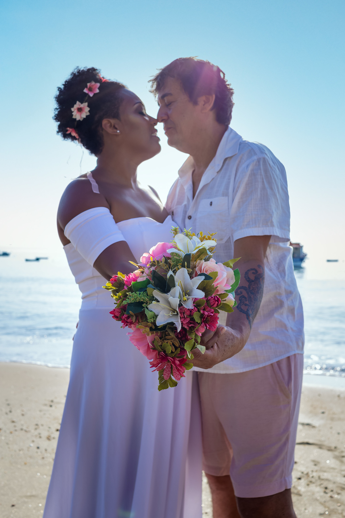 Wedding na praia - Casamento na Praia - São Sebastião - Wedding de Paulo e Michele na praia