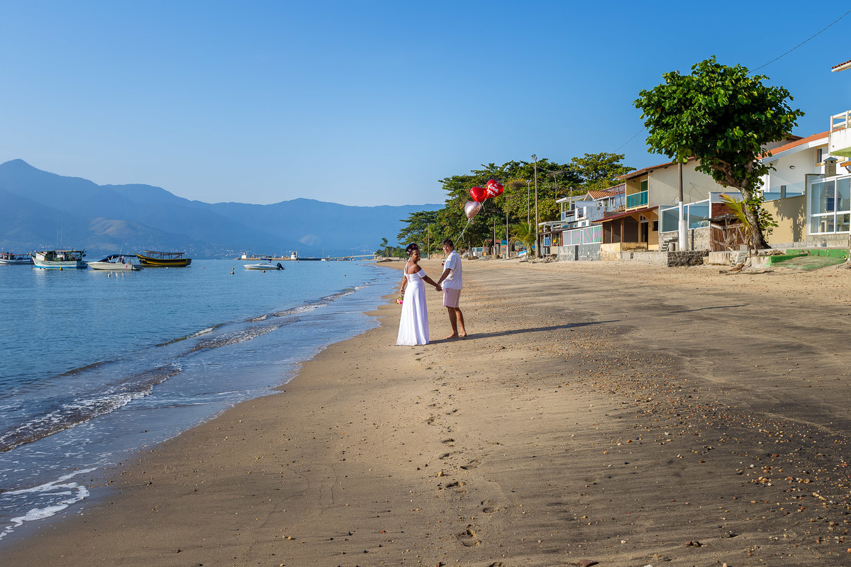 Wedding na praia - Casamento na Praia - São Sebastião - Wedding de Paulo e Michele na praia