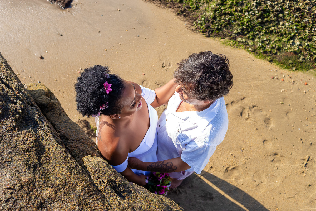 Wedding na praia - Casamento na Praia - São Sebastião - Wedding de Paulo e Michele na praia