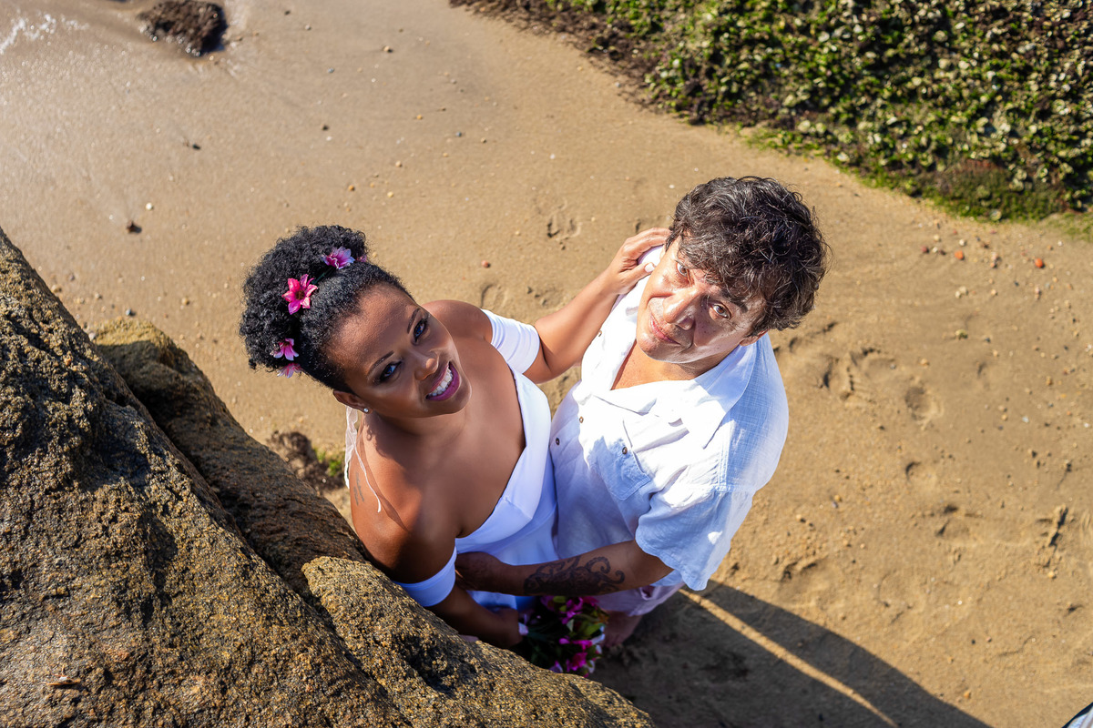 Wedding na praia - Casamento na Praia - São Sebastião - Wedding de Paulo e Michele na praia