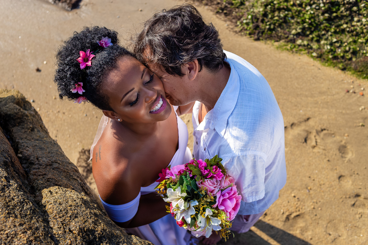 Wedding na praia - Casamento na Praia - São Sebastião - Wedding de Paulo e Michele na praia