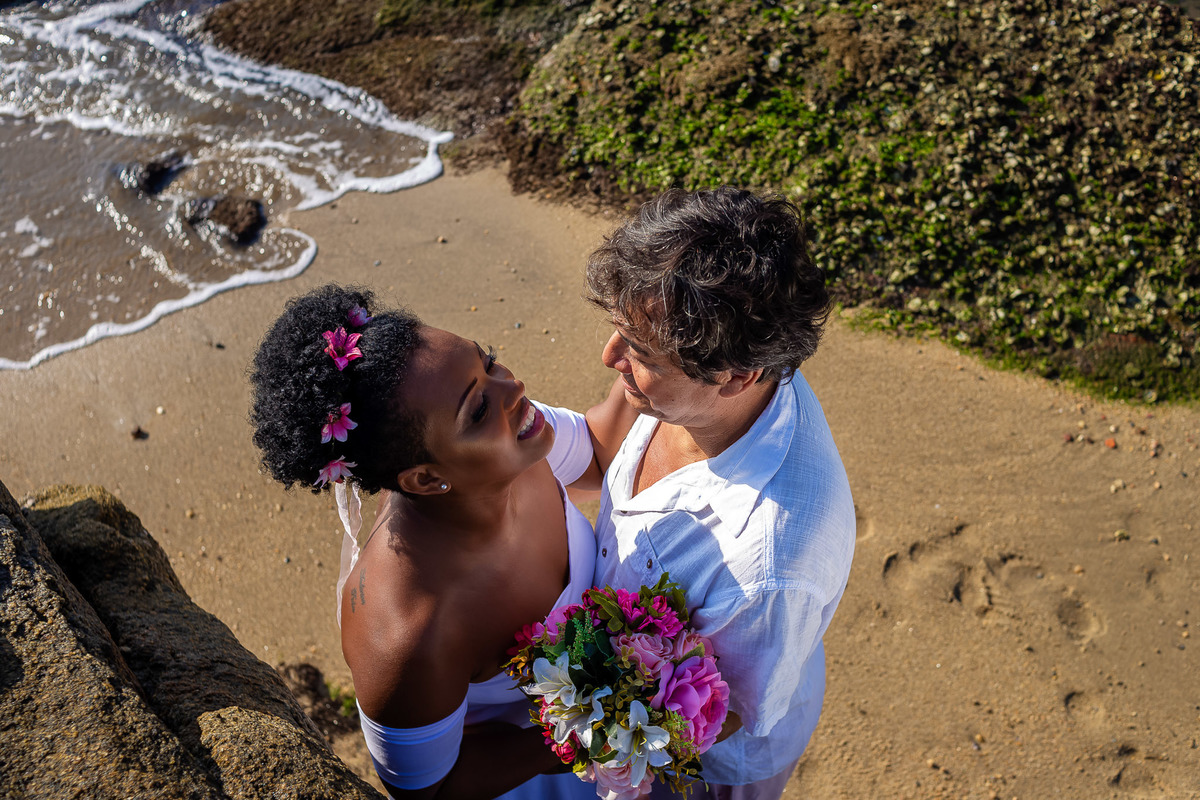 Wedding na praia - Casamento na Praia - São Sebastião - Wedding de Paulo e Michele na praia