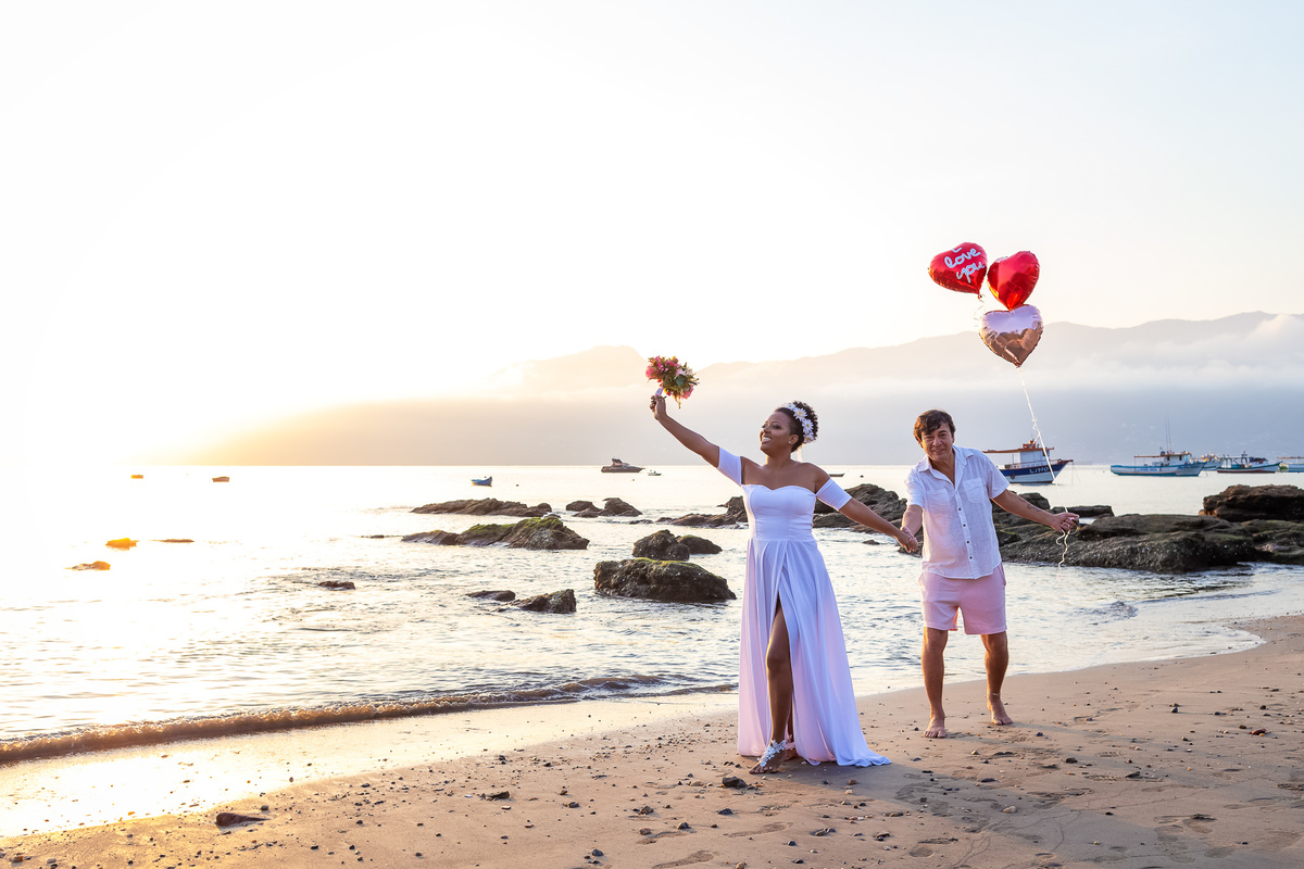 Wedding na praia - Casamento na Praia - São Sebastião - Wedding de Paulo e Michele na praia